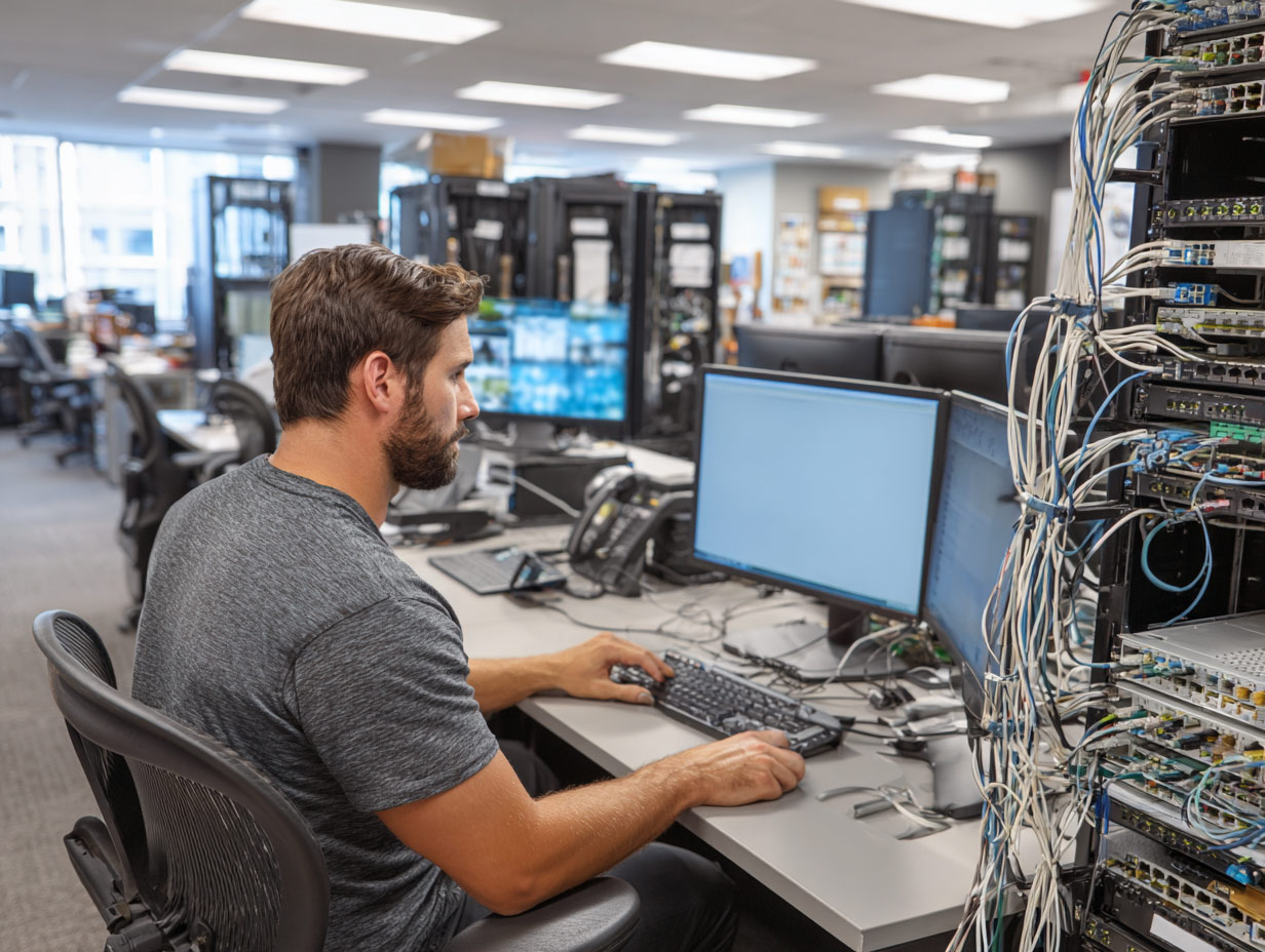 Office network support and troubleshooting for a small business in Hollywood FL